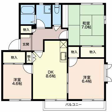 長野県長野市徳間１ 長野駅 3DK アパート 賃貸物件詳細