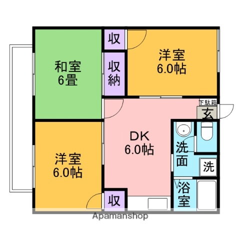 千葉県流山市平和台３ 平和台駅 3DK アパート 賃貸物件詳細