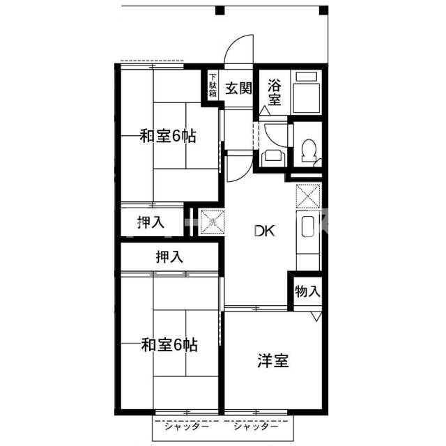 千葉県習志野市大久保４ 京成大久保駅 3DK アパート 賃貸物件詳細