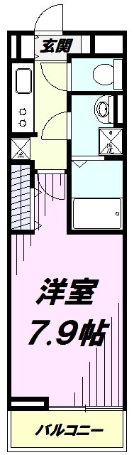 プラシードＣＯＣＯＩＩ 2階 1K 賃貸物件詳細