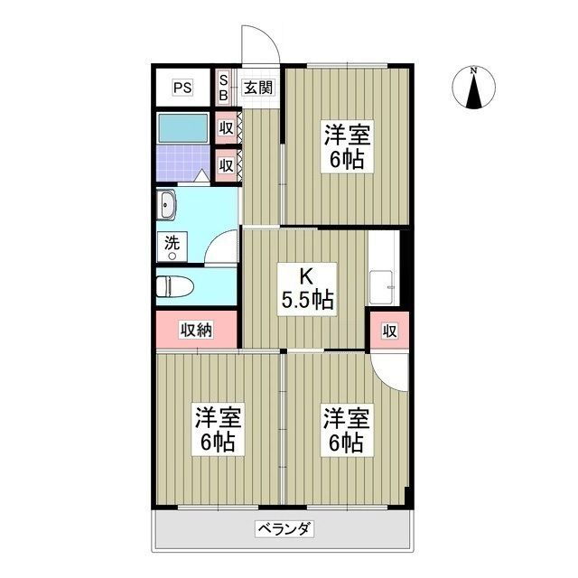 栃木県宇都宮市御幸ケ原町 岡本駅 3K マンション 賃貸物件詳細