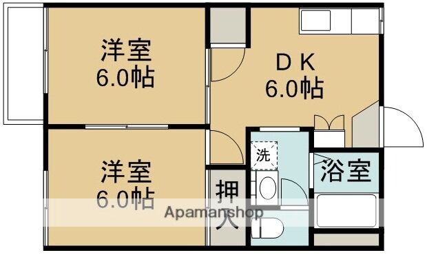 埼玉県入間郡毛呂山町岩井東１ 東毛呂駅 2DK アパート 賃貸物件詳細