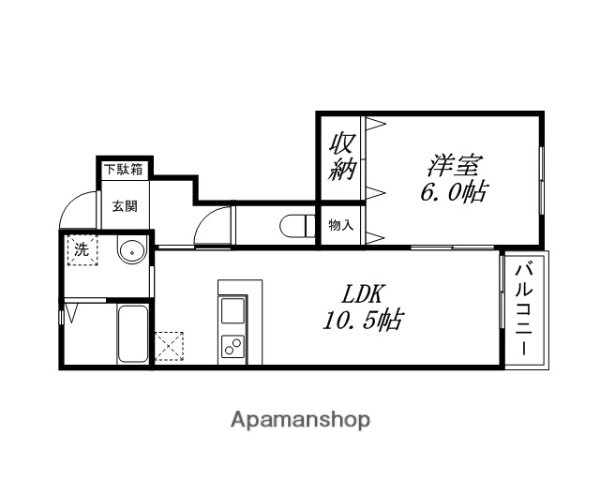 滋賀県守山市播磨田町 守山駅 1LDK アパート 賃貸物件詳細