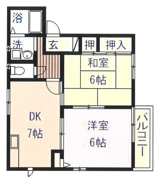 石川県小松市沖町 2DK アパート 賃貸物件詳細
