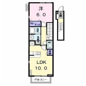 カーサフィオーレ 2階 1LDK 賃貸物件詳細