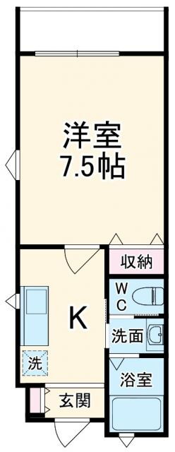 千葉県千葉市中央区末広１ 本千葉駅 1K アパート 賃貸物件詳細