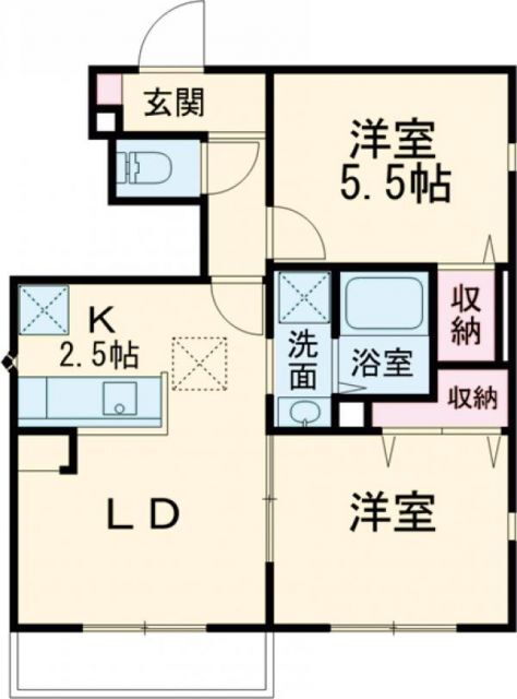 栃木県鹿沼市御成橋町２ 鹿沼駅 2LDK アパート 賃貸物件詳細