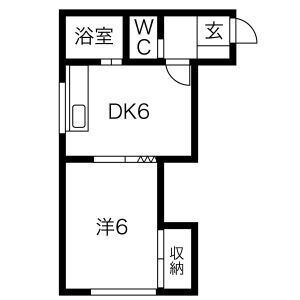 北海道札幌市東区北二十二条東１６ 元町駅 1DK マンション 賃貸物件詳細