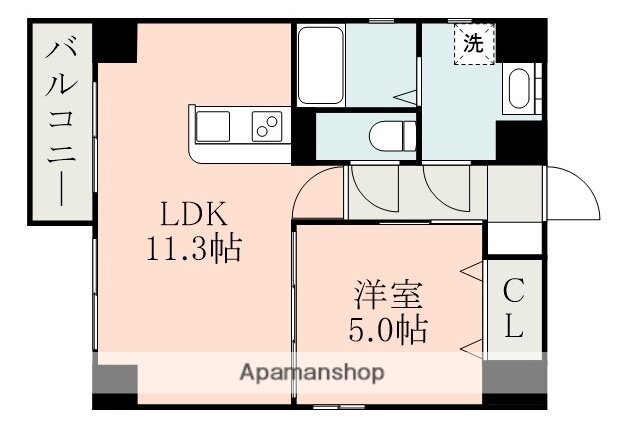熊本県熊本市中央区紺屋今町 辛島町駅 1LDK マンション 賃貸物件詳細