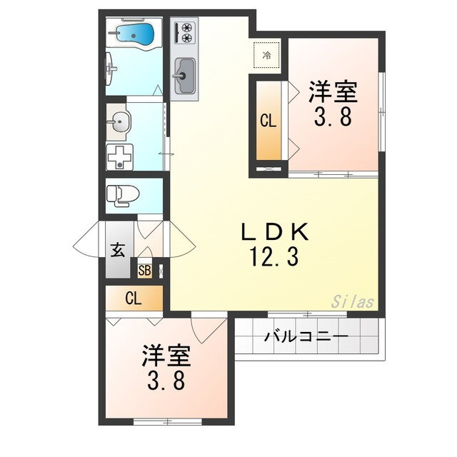 大阪府泉佐野市西本町 泉佐野駅 2LDK アパート 賃貸物件詳細