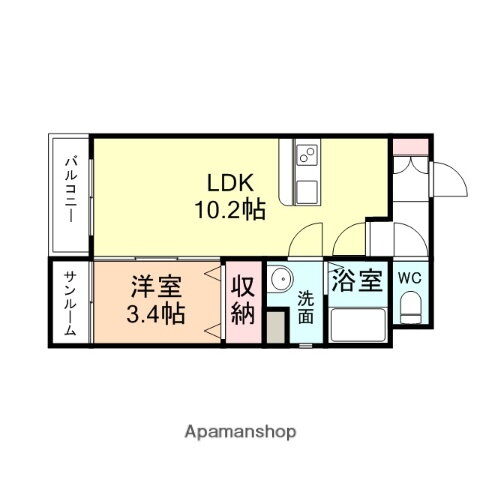 富山県富山市奥田町 富山駅駅 1LDK マンション 賃貸物件詳細