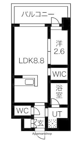 アルティザ博多ベイコート 8階 1LDK 賃貸物件詳細