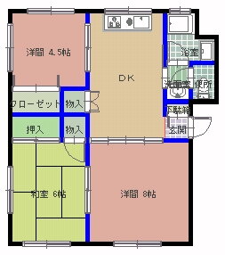市毛グリーンハイツ 3階 3DK 賃貸物件詳細