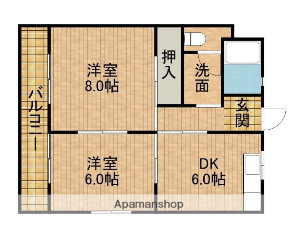 静岡県浜松市中央区上島３ 浜松駅 2DK マンション 賃貸物件詳細