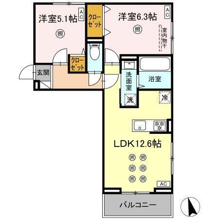 宮崎県延岡市古川町 延岡駅 2LDK アパート 賃貸物件詳細
