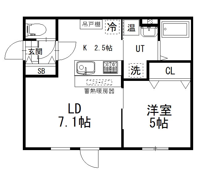 北海道釧路市堀川町 釧路駅 1LDK アパート 賃貸物件詳細