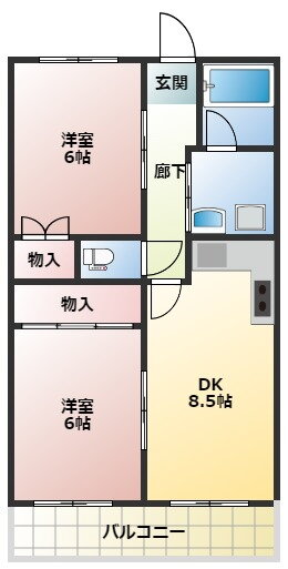 大阪府門真市泉町 門真市駅 2LDK マンション 賃貸物件詳細