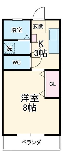 群馬県高崎市下之城町 高崎駅 1K アパート 賃貸物件詳細