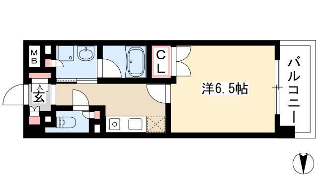 愛知県名古屋市中村区名駅３ 国際センター駅 1K マンション 賃貸物件詳細