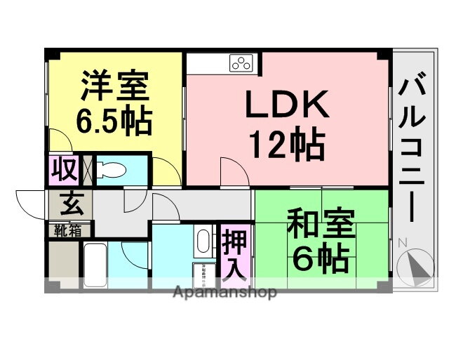 兵庫県尼崎市大庄西町１ 武庫川駅 2LDK マンション 賃貸物件詳細