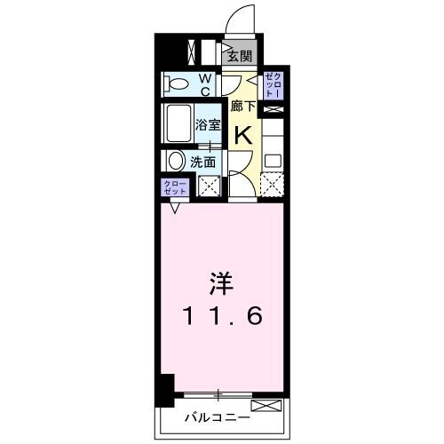 佐賀県佐賀市大財４ 佐賀駅 1K マンション 賃貸物件詳細