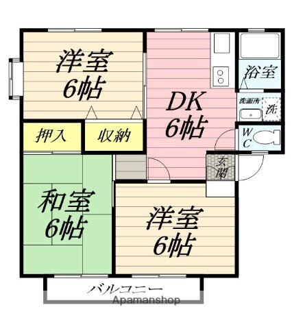 神奈川県綾瀬市深谷中４ 長後駅 3DK アパート 賃貸物件詳細