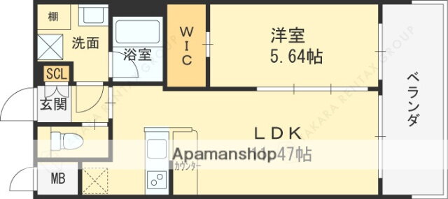 兵庫県西宮市常磐町 西宮駅 1LDK マンション 賃貸物件詳細