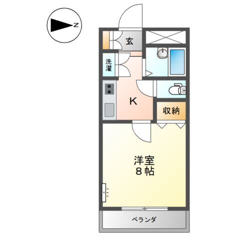 岡山県倉敷市生坂 中庄駅 1K マンション 賃貸物件詳細