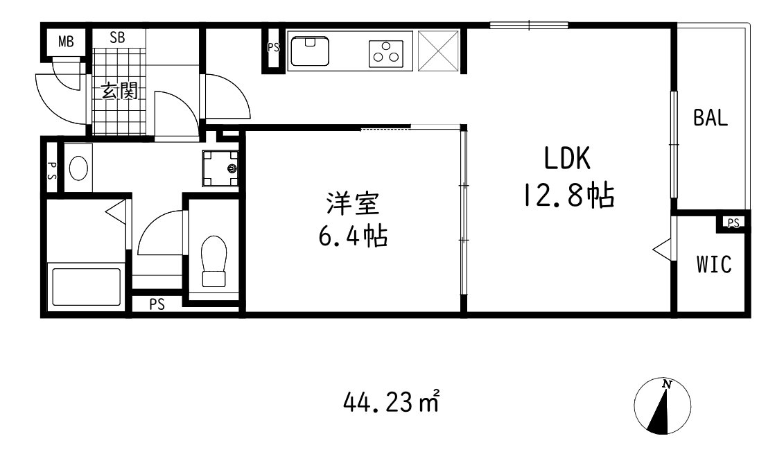 グランヴィル芦屋西 1階 1LDK 賃貸物件詳細