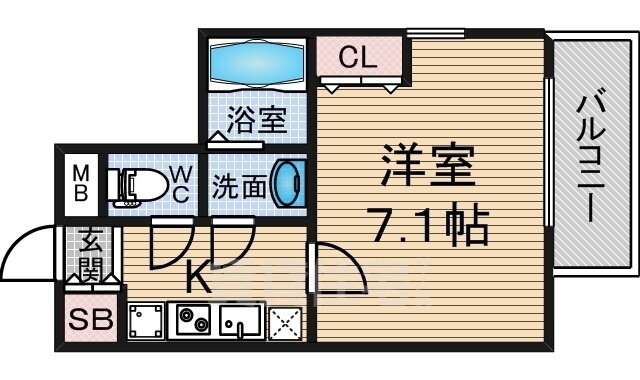 大阪府大阪市北区中崎１ 中崎町駅 1K マンション 賃貸物件詳細