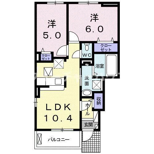 茨城県ひたちなか市大字中根 勝田駅 2LDK アパート 賃貸物件詳細