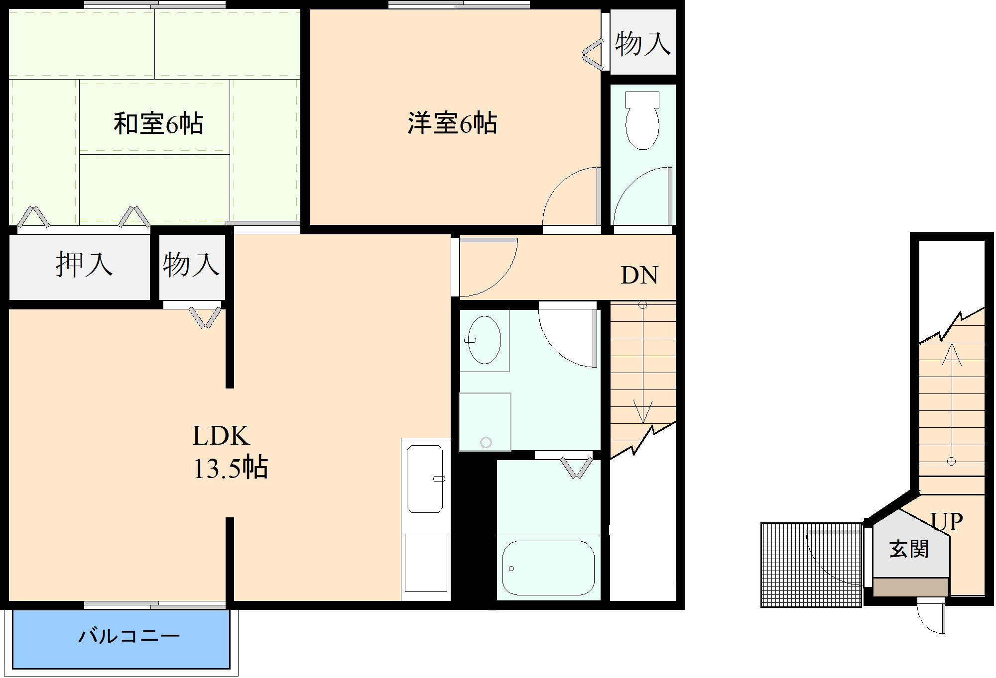 茨城県高萩市大字島名 高萩駅 2LDK アパート 賃貸物件詳細