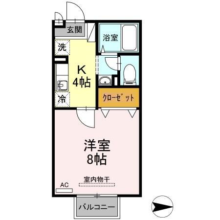 コンフォール 2階 1K 賃貸物件詳細