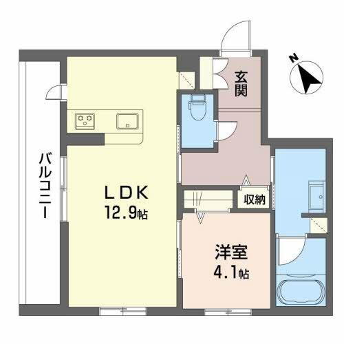 大阪府泉大津市二田町１ 松ノ浜駅 1LDK アパート 賃貸物件詳細