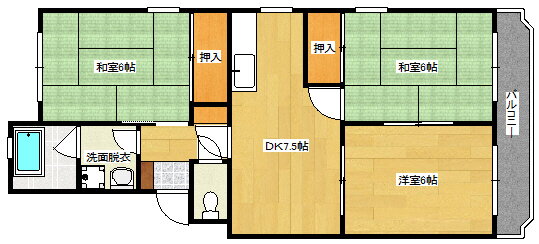 広島県広島市西区井口台１ 修大協創中高前駅 3DK マンション 賃貸物件詳細