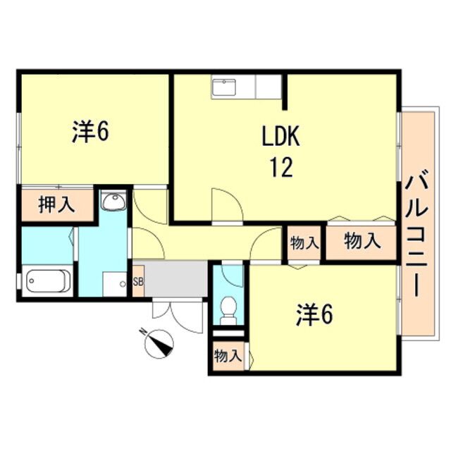 兵庫県神戸市西区南別府３ 明石駅 2LDK アパート 賃貸物件詳細