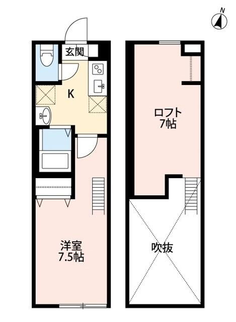 埼玉県川口市芝４ 蕨駅 1K アパート 賃貸物件詳細