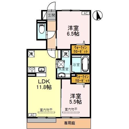 富山県富山市豊若町２ 城川原駅 2LDK アパート 賃貸物件詳細