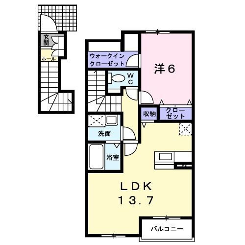 熊本県菊池郡菊陽町花立１ 光の森駅 1LDK アパート 賃貸物件詳細