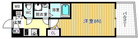 大阪府大阪市北区大淀中５ 福島駅 1K マンション 賃貸物件詳細