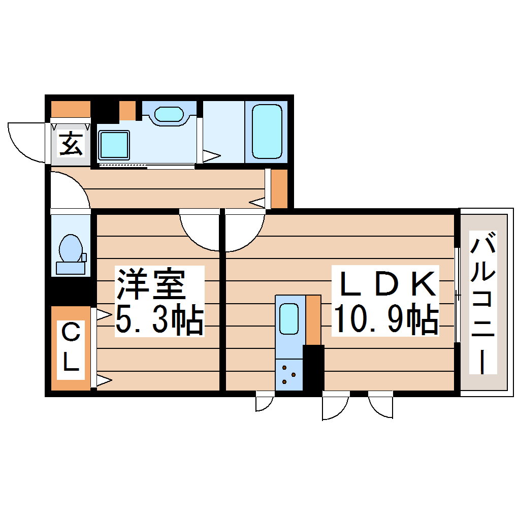 ラウレア 3階 1LDK 賃貸物件詳細
