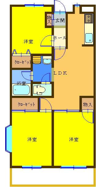 神奈川県川崎市中原区下小田中６ 武蔵中原駅 3DK マンション 賃貸物件詳細