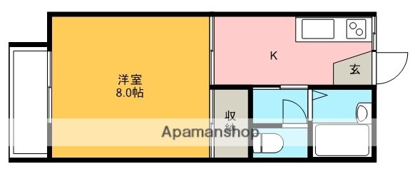 秋田県秋田市新屋大川町 新屋駅 1K アパート 賃貸物件詳細