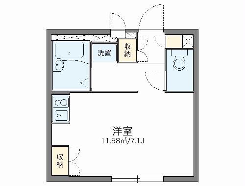 レオパレスエステート 2階 1K 賃貸物件詳細