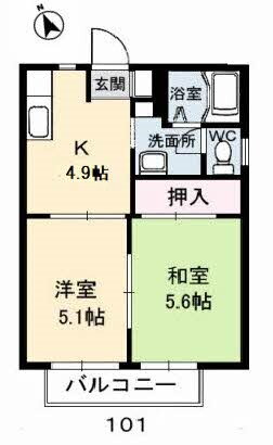 山口県宇部市大字東須恵 妻崎駅 2K アパート 賃貸物件詳細