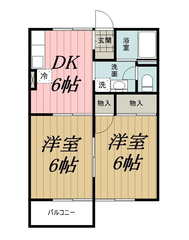 千葉県千葉市中央区星久喜町 千葉駅 2DK アパート 賃貸物件詳細