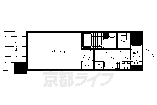 京都府京都市下京区西七条南東野町 梅小路京都西駅 1K マンション 賃貸物件詳細
