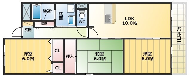 大阪府羽曳野市西浦１ 古市駅 3LDK マンション 賃貸物件詳細