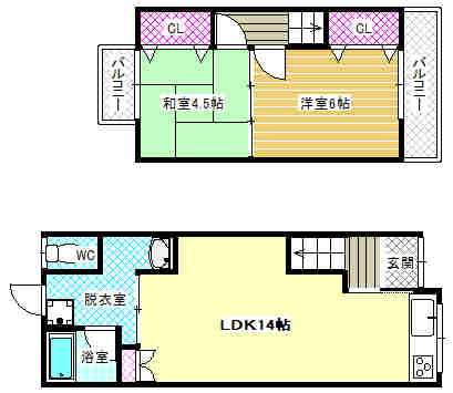 大阪府松原市阿保４ 河内松原駅 2LDK 一戸建て 賃貸物件詳細
