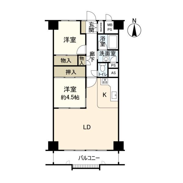 瑞穂センチュリーマンション 8階 2LDK 賃貸物件詳細